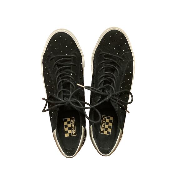 Anthropologie No Name black suede Sz 39 studded trainers - Picture 5 of 8